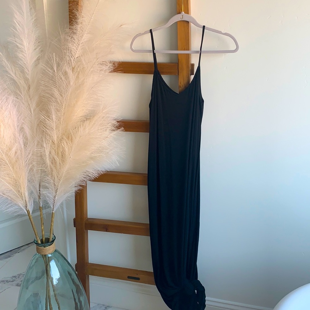 Black maxi dress